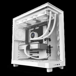 NZXT H6 Flow White/Black Compact Dual-Chamber Mid-Tower Airflow