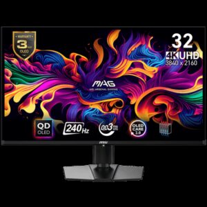 MSI MAG321UPX 32 Inch QD-OLED 4K (3840×2160) 240Hz Gaming Monitor