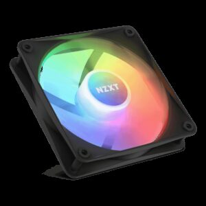 NZXT F120 RGB Core 120mm Hub-Mounted Single Pack RGB Fan WHITE/ Black 1