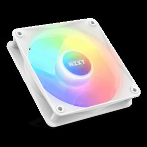 NZXT F120 RGB Core 120mm Hub-Mounted Single Pack RGB Fan WHITE/ Black