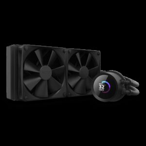 NZXT Kraken 240 Black Liquid Cooler with LCD Display