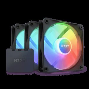 NZXT F120 RGB Core 120mm Hub-Mounted Triple Pack RGB Fan With RGB Controller WHITE/BLACK 1