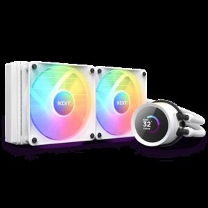 NZXT Kraken 240 RGB Black/ White  Liquid Cooler with LCD Display