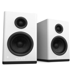 NZXT Relay 80 Watt Desktop Gaming Speaker White