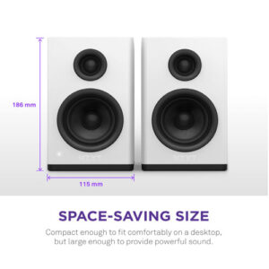 NZXT Relay 80 Watt Desktop Gaming Speaker White 1