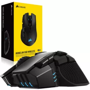 Corsair IRONCLAW RGB Optical MOBA/MMO Wireless Gaming Mouse ( 1 Year Warranty ) 1