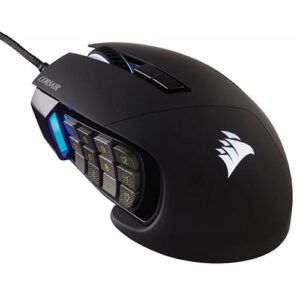 Corsair SCIMITAR RGB Elite Optical MOBA/MMO Gaming Mouse – Black ( 1 year warranty )