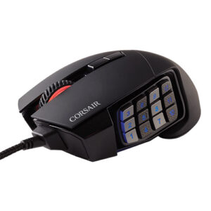 Corsair SCIMITAR RGB Elite Optical MOBA/MMO Gaming Mouse – Black ( 1 year warranty ) 1