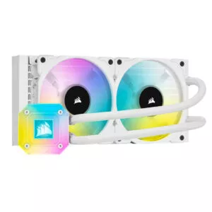 Corsair ICUE H100i Elite CAPELLIX XT 240mm Liquid Cooler – White ( 3 YEARS WARRANTY )