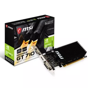 MSI Gaming GeForce GT 710 2GB GDRR3 64-Bit Low Profile Graphics Card ( 3 YEARS WARRANTY )