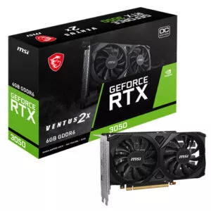 MSI GeForce RTX 3050 VENTUS 2X  e 6GB OC Graphics Card ( 3 Years Warranty )