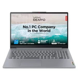 Lenovo Ideapad Slim 3 15IAH8 Intel I5 12450H | Intel UHD Graphics | 8GB DDR5 4800MHZ | 512GB NVME M.2 SSD | 15.6″INCH THIN BEZEL DISPLAY |(2 YEARS WARRANTY)