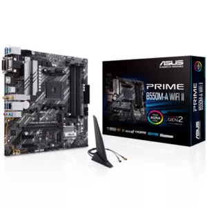 Asus Prime-B550M-A (Wi-Fi) II DDR4 Motherboard( 3 YEARS WARRANTY)