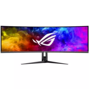 Asus ROG Swift Gaming PG49WCD 49 Inch QD-OLED (5120×1440) 144Hz 0.03ms G-SYNC Compatible Frameless Gaming Monitor