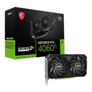 MSI GeForce RTX 4060 Ti Ventus OC 2X 8GB GDDR6X Graphics Card(3 YEARS WARRANTY)