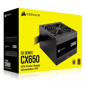 Corsair CX650  80 Plus Bronze Certified Power Supply ( 3 YEARS WARRANTY ) 1