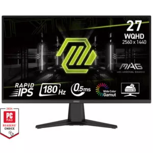 MSI MAG 275QF  27″ Inch WQHD (2560 X 1440) 180HZ 0.5MS Adaptive Sync IPS  Gaming Monitor (3 Years Warranty)