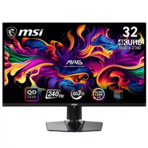 MSI MAG 321UPX 32 Inch QD-OLED UHD (3840×2160) 240Hz 0.03ms Adaptive-Sync Compatible Frameless Gaming Monitor ( 3 YEARS WARRANTY )-DISPLAY UNIT