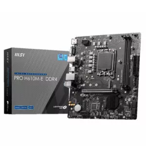 MSI Pro H610M-E DDR4 Motherboard( 3 YEARS WARRANTY)