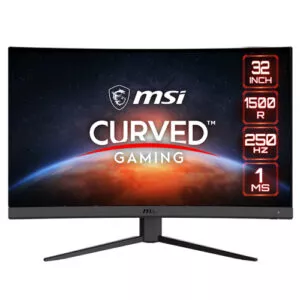 MSI Optix G32C4X 31.5′ Inch FHD 250Hz 1ms Adaptive Sync Curved Gaming Monitor( 3 YEARS WARRANTY )