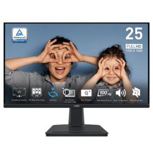 MSI Pro MP251 24.5″ Inch 100Hz 1ms FHD Ultra Slim Frameless Monitor (3 YEARS WARRANTY)