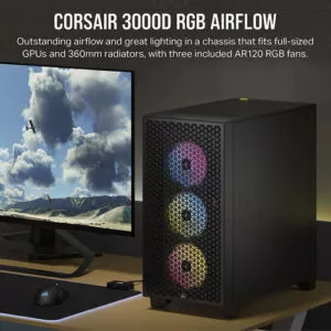 Corsair 3000D RGB Airflow Mid-Tower ATX Case 1