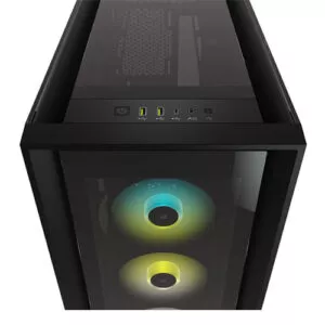 Corsair ICUE 5000X RGB Tempered Glass Mid-Tower ATX Case – Black 1