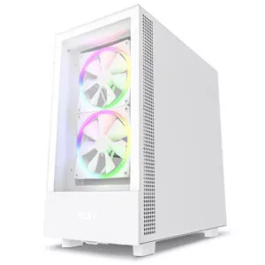 NZXT H5 Elite Edition RGB ATX Mid Tower White Case 1