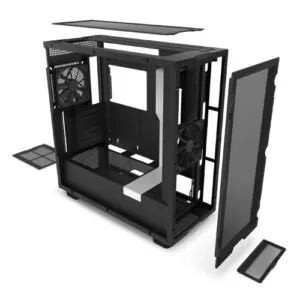 NZXT H7 Flow Edition ATX Mid Tower White/Black Case 1