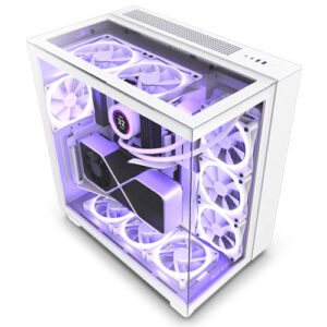 NZXT H9 Elite Edition RGB ATX Mid Tower Premium White Case