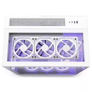 NZXT H9 Elite Edition RGB ATX Mid Tower Premium White Case 1