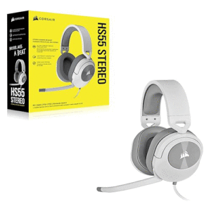 Corsair HS55 Stereo Gaming Headset-White 1