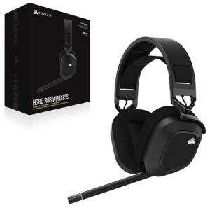 Corsair HS80 RGB Wireless Premium Carbon Gaming Headset(1 Year Warranty) 1