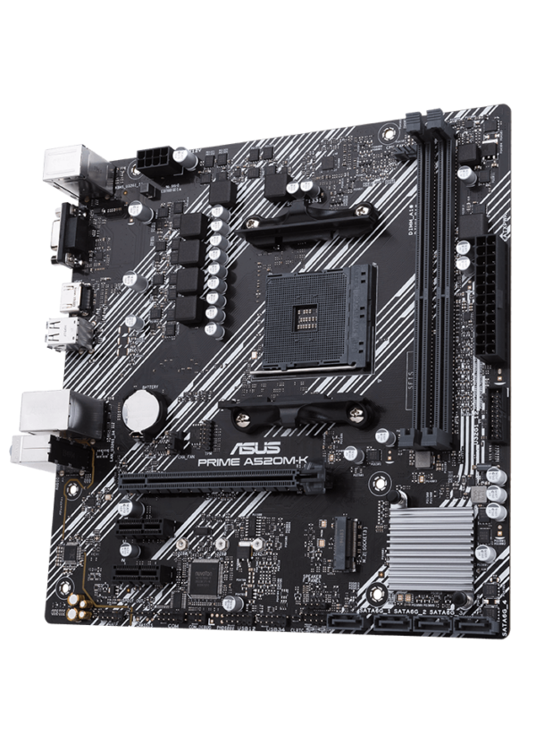 ASUS PRIME A520 M - E Micro-ATX Gaming Motherboard - AM4