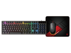 Fantech P31 RGB Wired (USB) Membrane 3-in-1 Gaming Combo Keyboard - Black