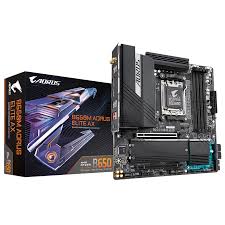 GIGABYTE B650M AORUS Elite AX ICE Motherboard - Premium Gaming Motherboard with Wi-Fi