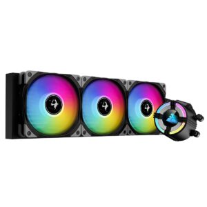 Golden Field 360mm Triple Fan CPU Liquid Cooler - Black