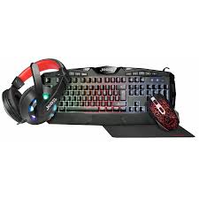 Jedel CP02 RGB Wired 3-in-1 Gaming Membrane Keyboard - Black