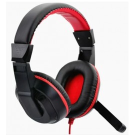 Jedel GHno233 Red Wired (USB) Gaming Headset with 50mm Drivers - Black