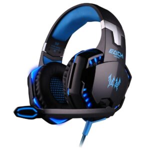 Kotion Each G2000 RGB Wired Gaming Headset with 50mm Drivers - Black