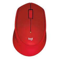 Logitech M331 Silent Wireless Office Mouse - Red