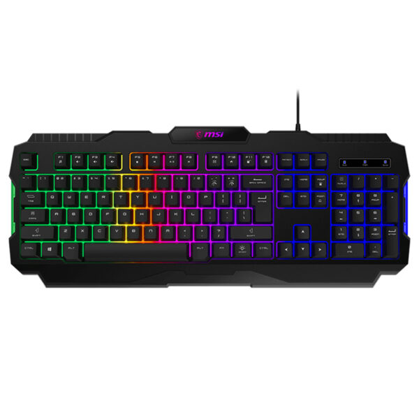 MSI FORGE GK100 RGB Wired Gaming Membrane Keyboard - Black