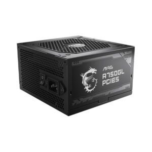 MSI MAG A750GL PCIe S Power Supply - 750W Gold Certified High-Efficiency PSU