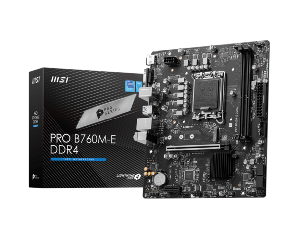 MSI PRO B760M - E Micro-ATX Gaming Motherboard - LGA 1700