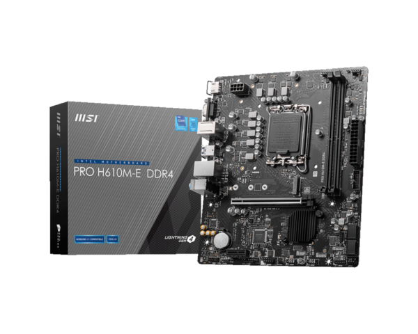 MSI PRO H610M - E (DDR4) Micro-ATX Gaming Motherboard - LGA 1700