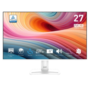 MSI Pro MP275W E2 27" Inch 120Hz 1ms FHD Ultra Slim Frameless White Monitor