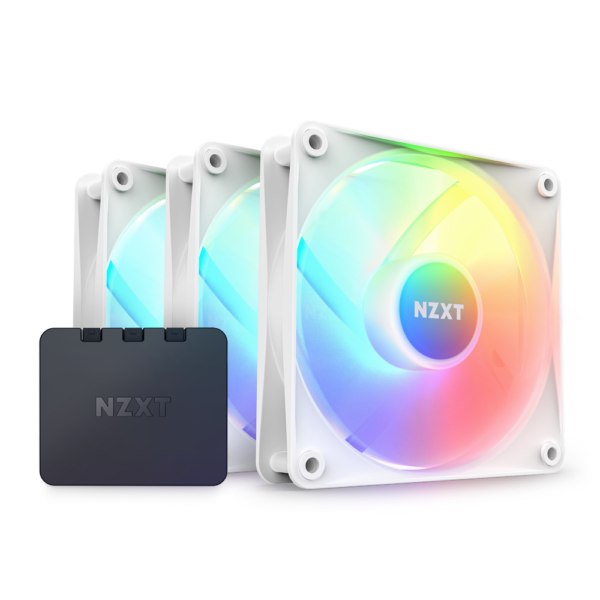 NZXT F120RGB Core White RGB Triple Fan Kit