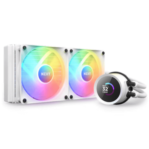 NZXT Kraken 240 RGB 240mm Dual Fan CPU Liquid Cooler - White