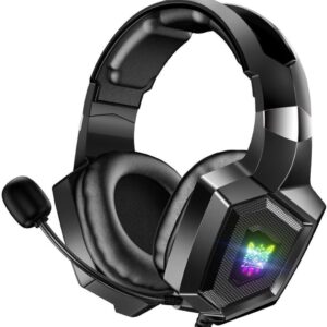 Onikuma K8 RGB Wired Gaming Headset with 50mm Drivers - Black