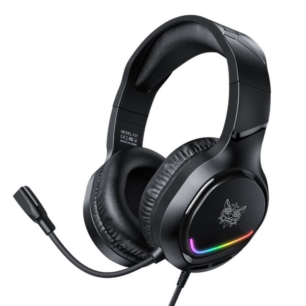 Onikuma X31 RGB Wired Gaming Headset with 50mm Drivers - Black